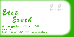 edit ereth business card